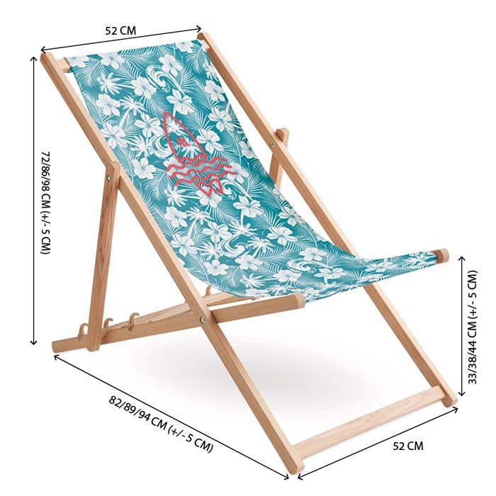 Chaise de plage classique avec housse amovible | Fabrication sur mesure