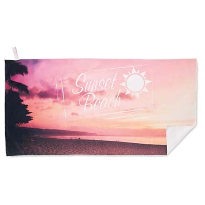 Fully color beach towel with elastic | Custom made